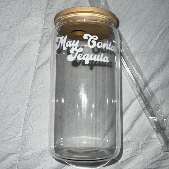 “may contain tequila” clear cup 🛸🫧✨ - Picture 2 of 3